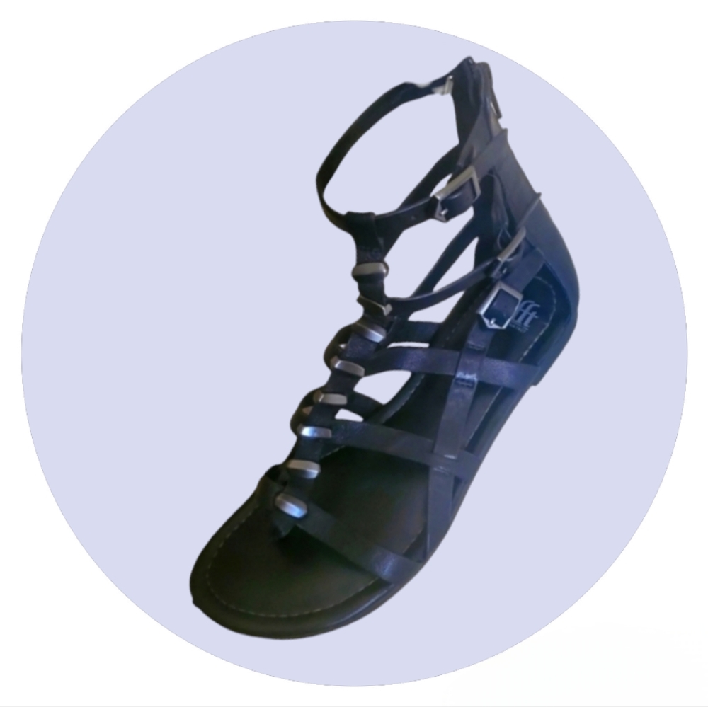 Sofft Gladiator sandals womens black 8.5